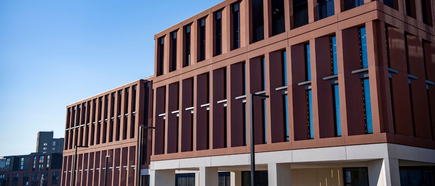 The exterior of the new Adam Smith Business School