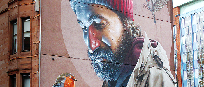 St mungo with a robin