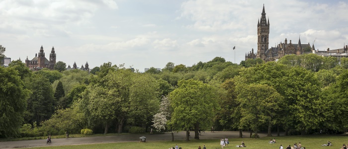 UofG campus photos verdant view