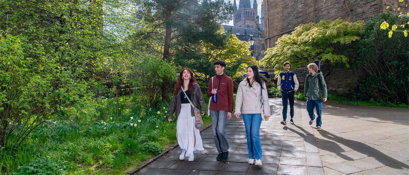 Students on Professors' Walk