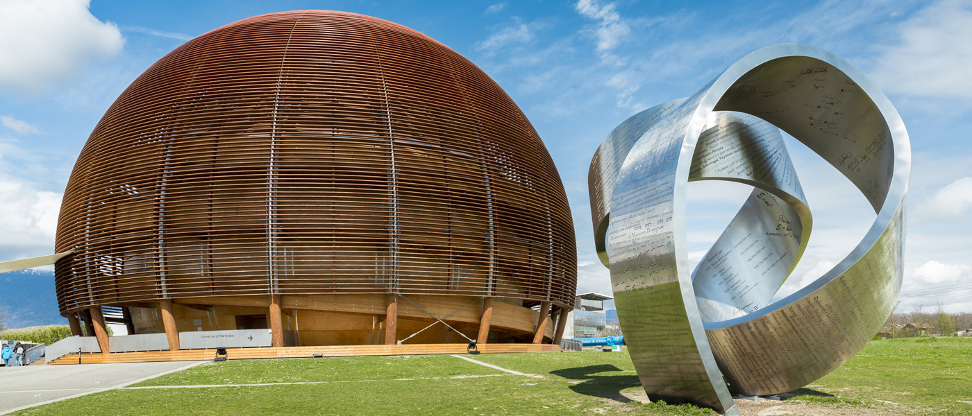 Exterior of the CERN in Geneva, Switzerland