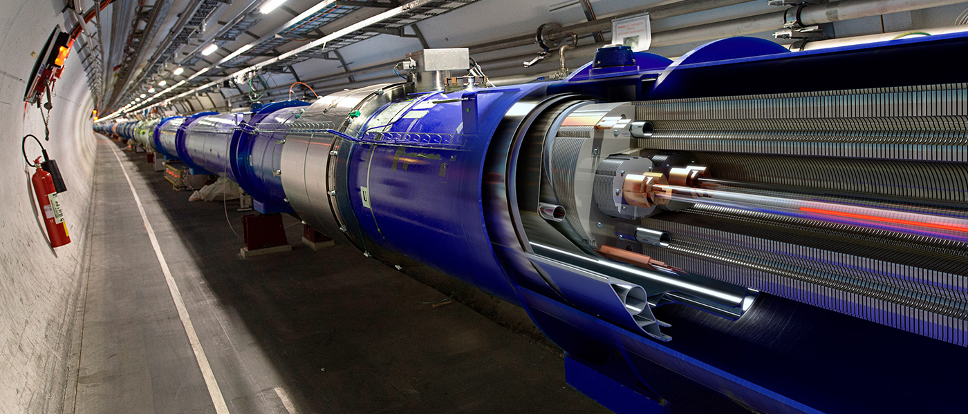 3D cut of the LHC dipole, CERN
