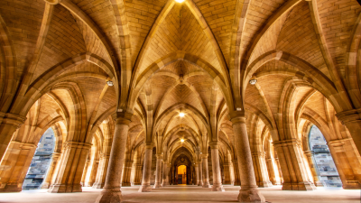 A photo of the University of Glasgow Cloisters
