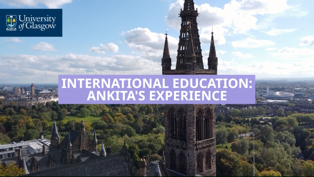 Aerial view of university tower