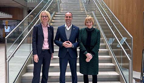 Minister for Science and Health Rheinland-Pfalz on campus