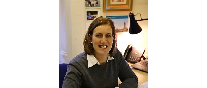 Emma McIntosh, smiling at camera