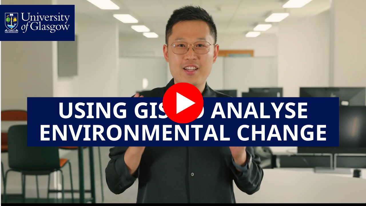 Thumbnail that reads 'Using GIS to analyse environmental change'