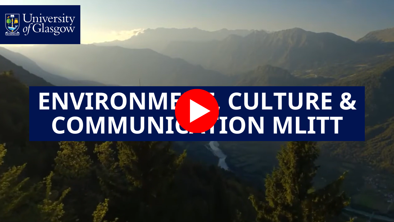 Thumbnail that reads 'Emvironment, Culture & Communication MLitt'