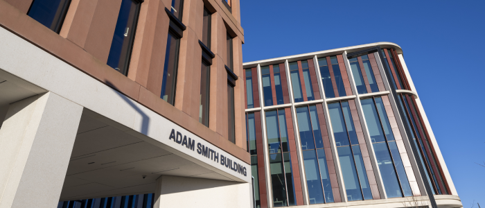 Exterior of the Adam Smith Building
