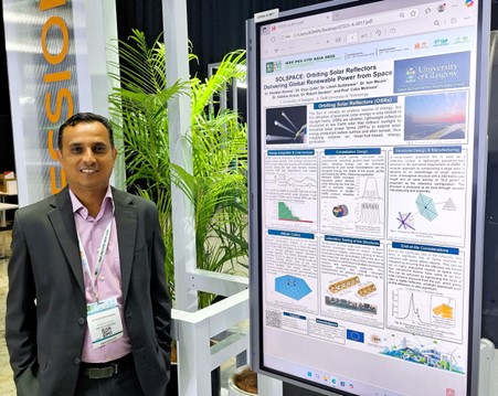 Dr. Khaldon Alareqi and his poster