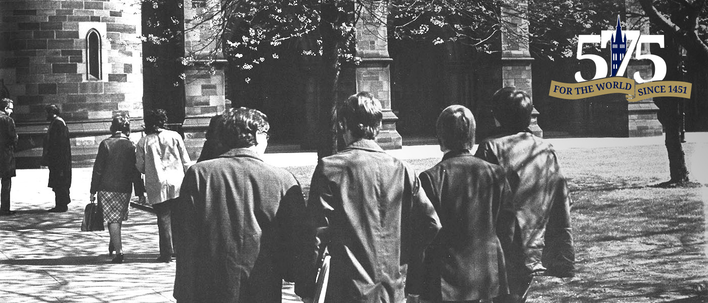 Students in the Quadrangles in 1972