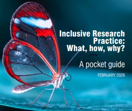 The title page of the IRP Pocket Guide document. A red and white butterfly in front of a blue background
