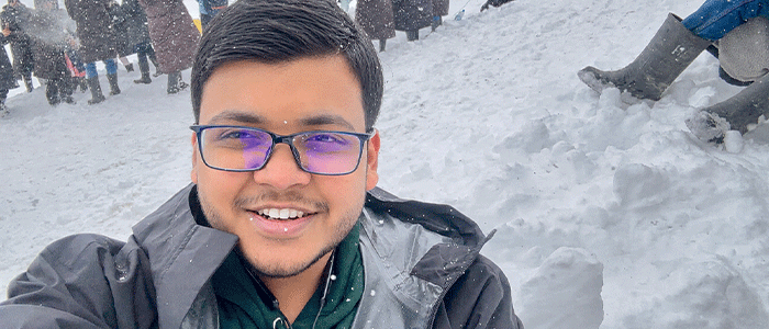 Danish in the snow