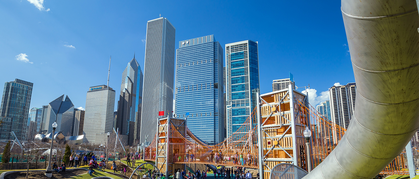 Avenue chicago cityscape