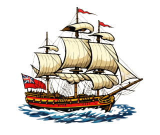 Wealth of Nations Game Boat with no background