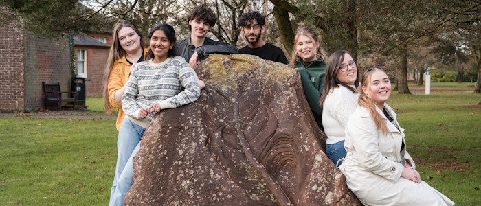Dumfries students on campus