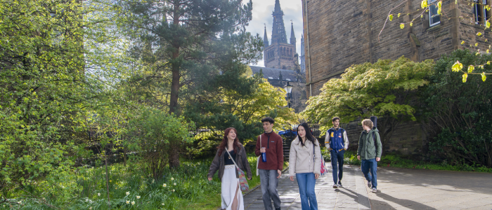 Students on Professors' Walk