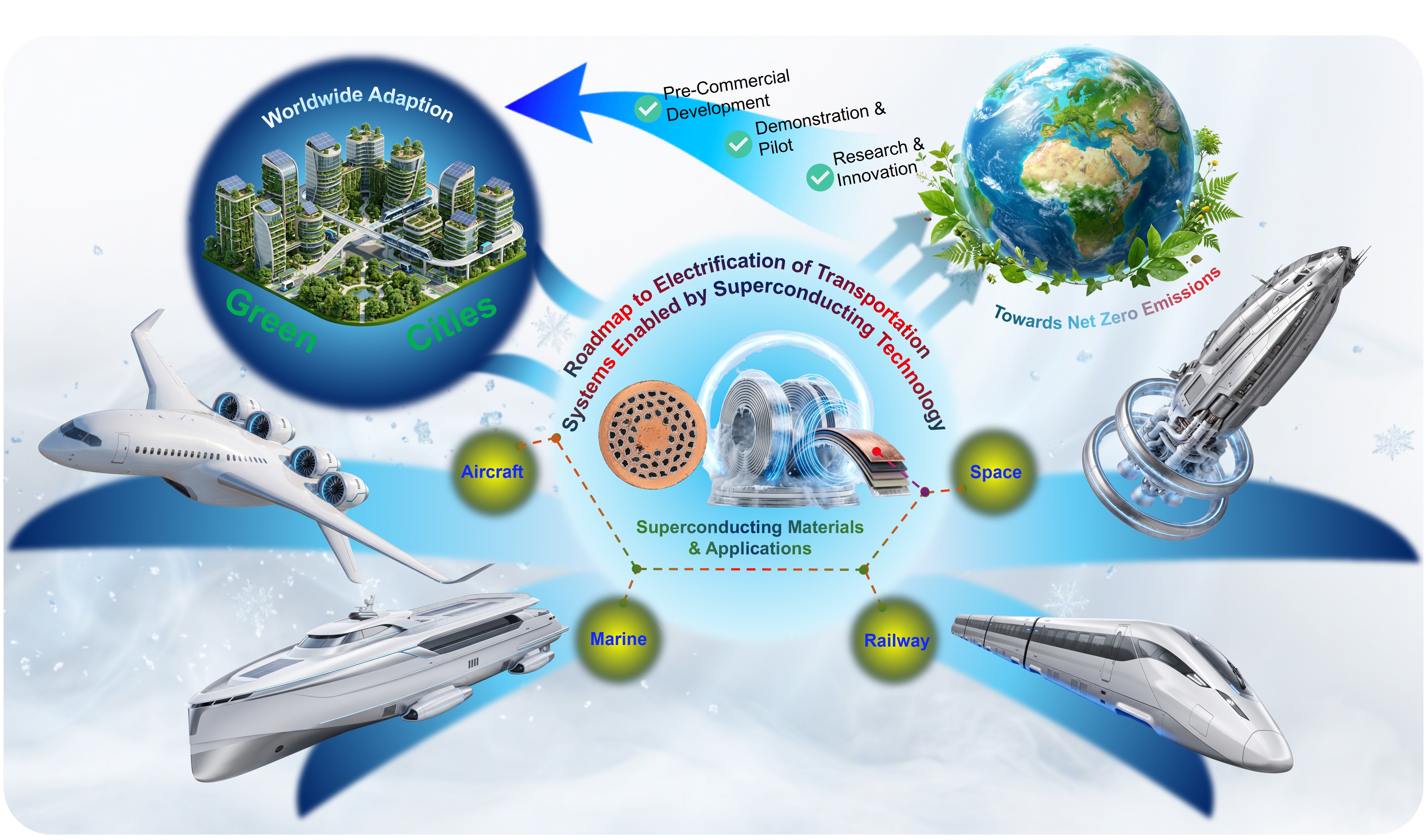 Roadmap paper shows how superconductors can decarbonise transport sector