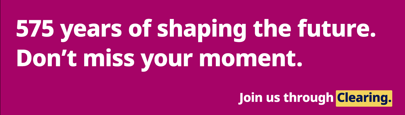 575 years of shaping the future. Don’t miss your moment. Join us through Clearing