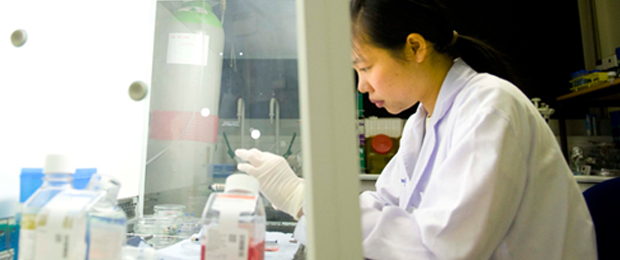 PGR Prospective students - International student working in lab