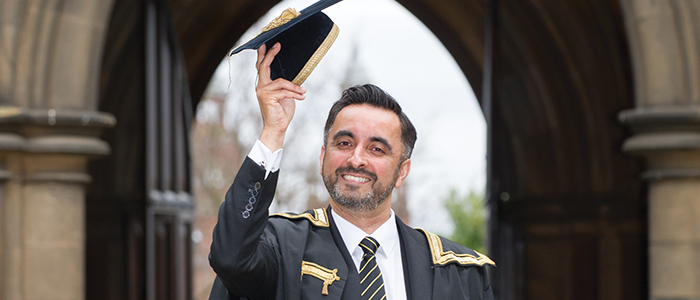 Aamer Anwar (MA 1994), became the University’s new rector