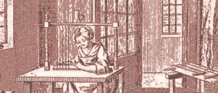 Diderot Encyclopédie - Parisian Bindery circa 1755 [Public domain], via Wikimedia Commons