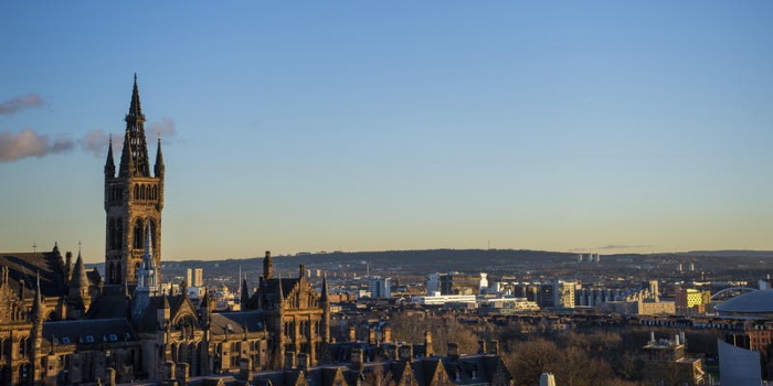 View from the Library looking south past the tower