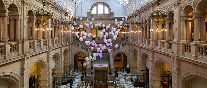 Main foyer of Kelvingrove museum and art gallery