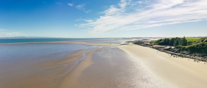 Powillimount beach coastline in Dumfries and Galloway, South West Scotland