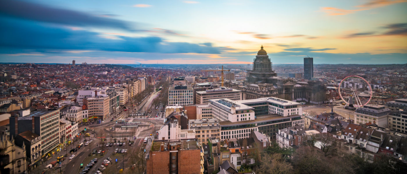 Cityscape shot of Brussels, Belgium