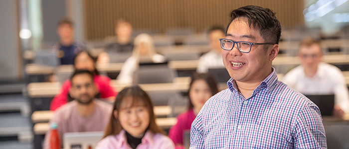 professor teaching class