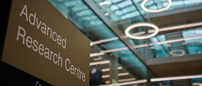 Advanced Research Centre sign inside the ARC