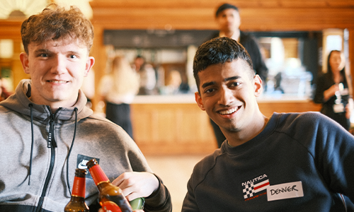 Having fun at the Social