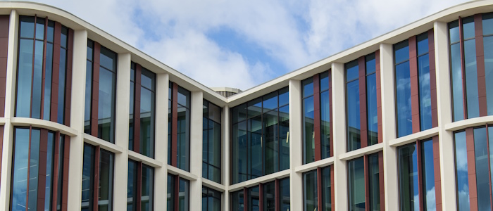 ARC building exterior upper view of windows