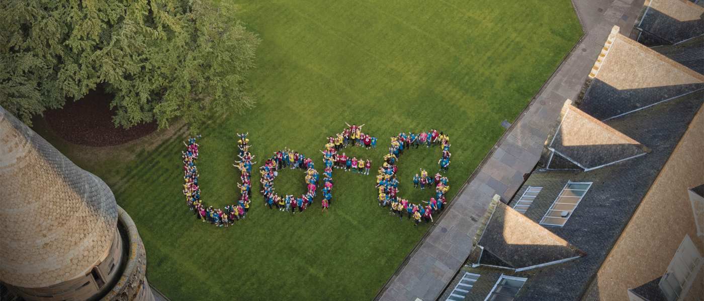 UofG letters on campus